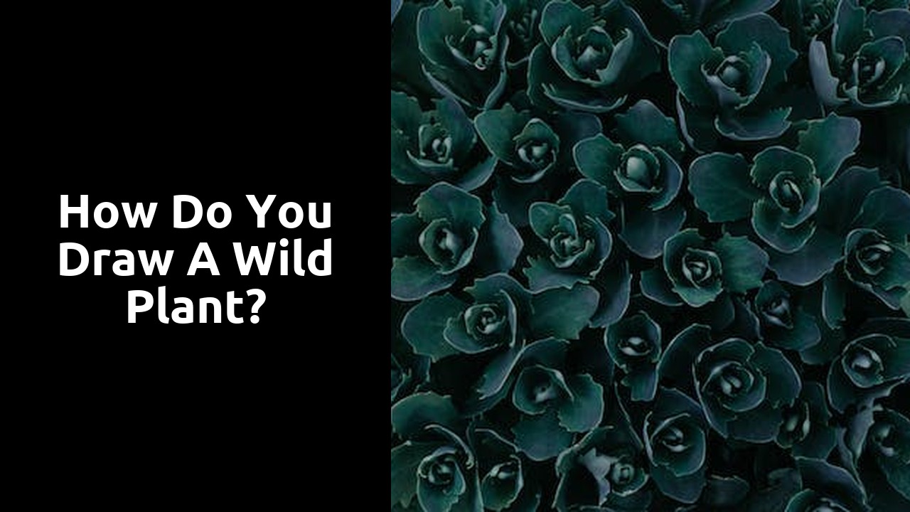 How do you draw a wild plant?