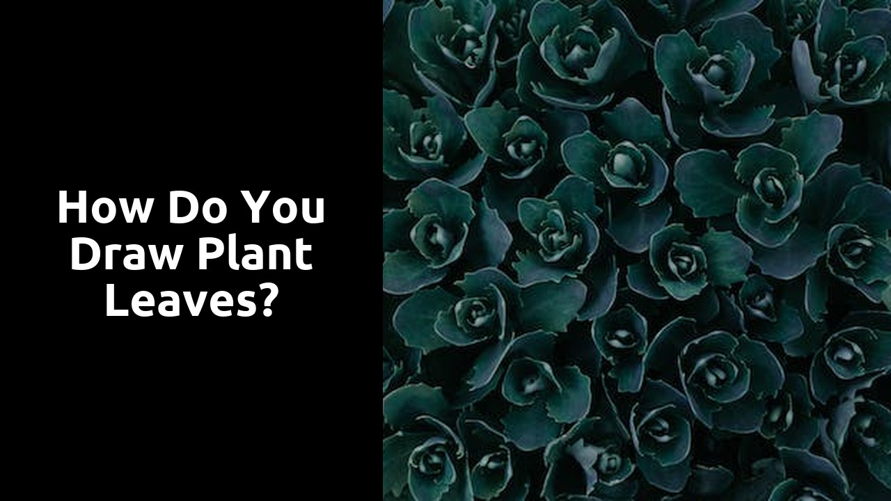 How do you draw plant leaves?