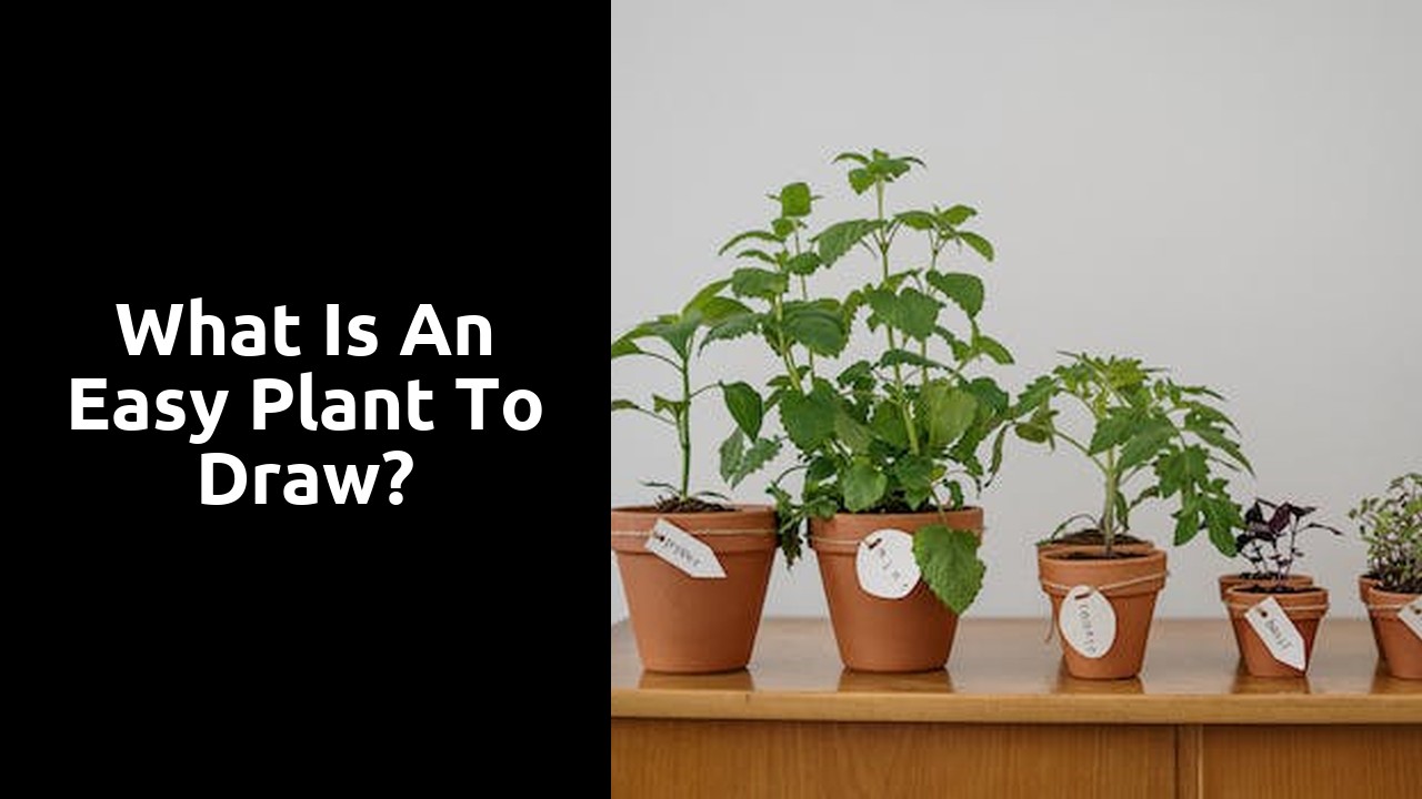 What is an easy plant to draw?